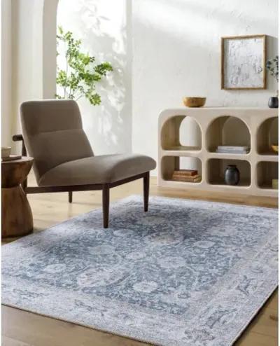 Vinny VNY-2306 6'7" x 9' Machine Washable Woven Rug