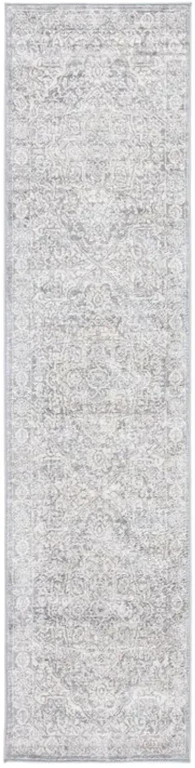 Brentwood 832 Light Grey / Ivory 2' X 4' Accent Powerloomed Rug