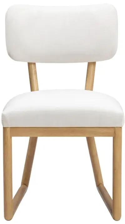 Bobbie Cream Recycled Fabric Dining Chair