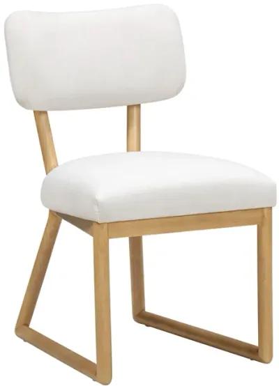 Bobbie Cream Recycled Fabric Dining Chair