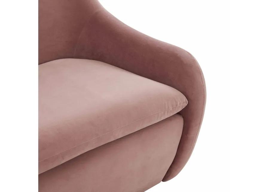 Cellia Mauve Velvet Loveseat