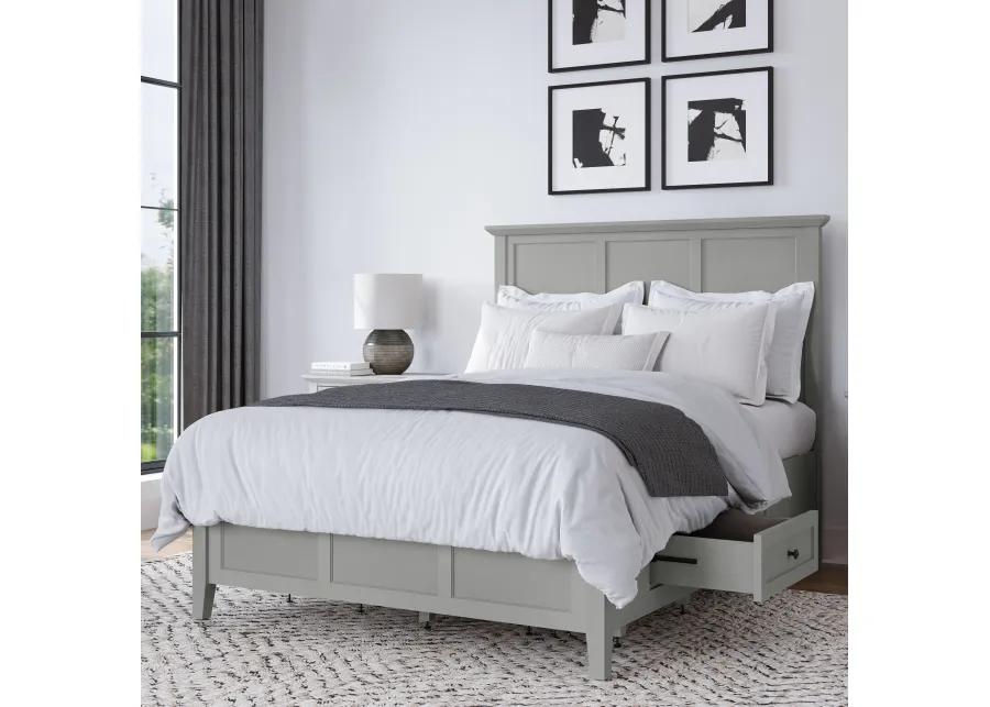 Grace Four Drawer King-size Platform Storage Bed in  Elephant Grey