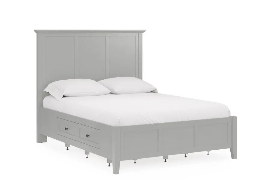 Grace Four Drawer King-size Platform Storage Bed in  Elephant Grey