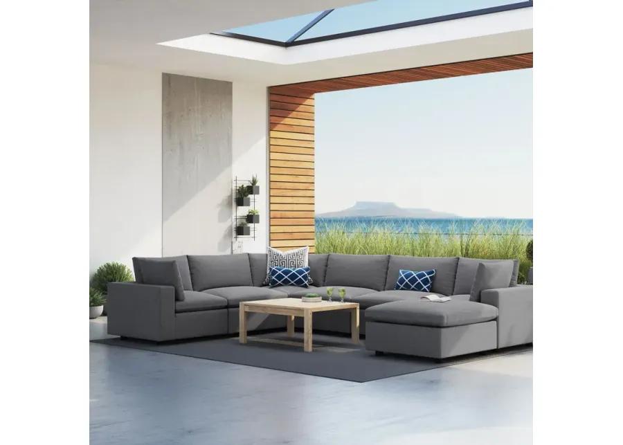 Commix 7-Piece Sunbrella� Outdoor Patio Sectional Sofa