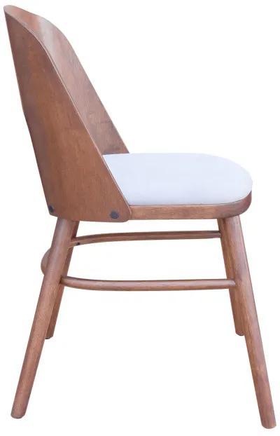 Iago Dining Chair (Set of 2) Light Gray & Walnut