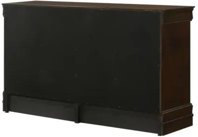 Louis Philippe 6-drawer Dresser Cappuccino