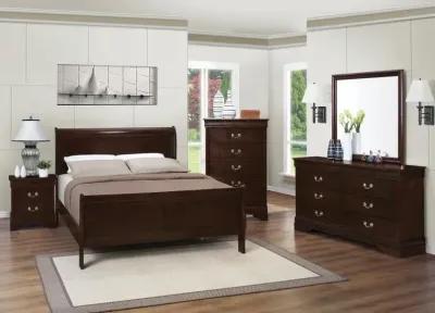 Louis Philippe 6-drawer Dresser Cappuccino