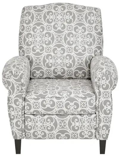 Madison Park Kirby Grey Push Back Recliner