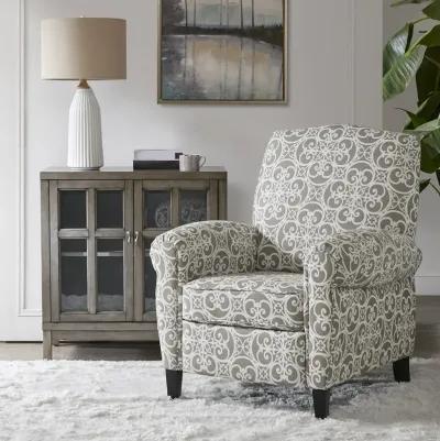 Madison Park Kirby Grey Push Back Recliner