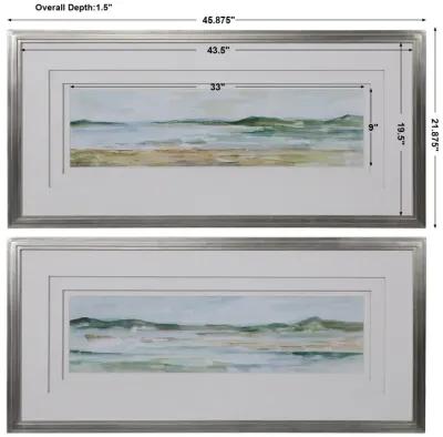 Panoramic Seascape Framed Prints Set/2