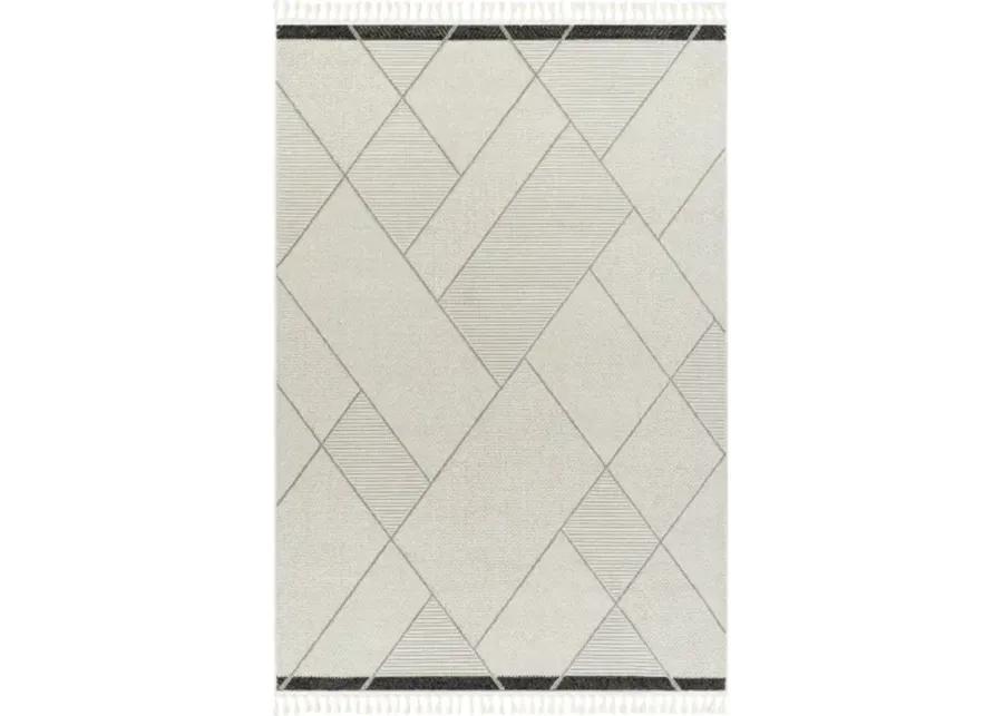 Finland FND-2303 6'7" x 9' Machine Woven Rug