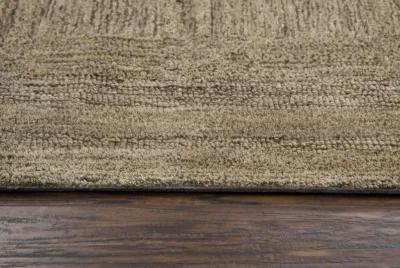 Fifth Avenue Brown Squares Wool 10' x 13' Rectangle Rug