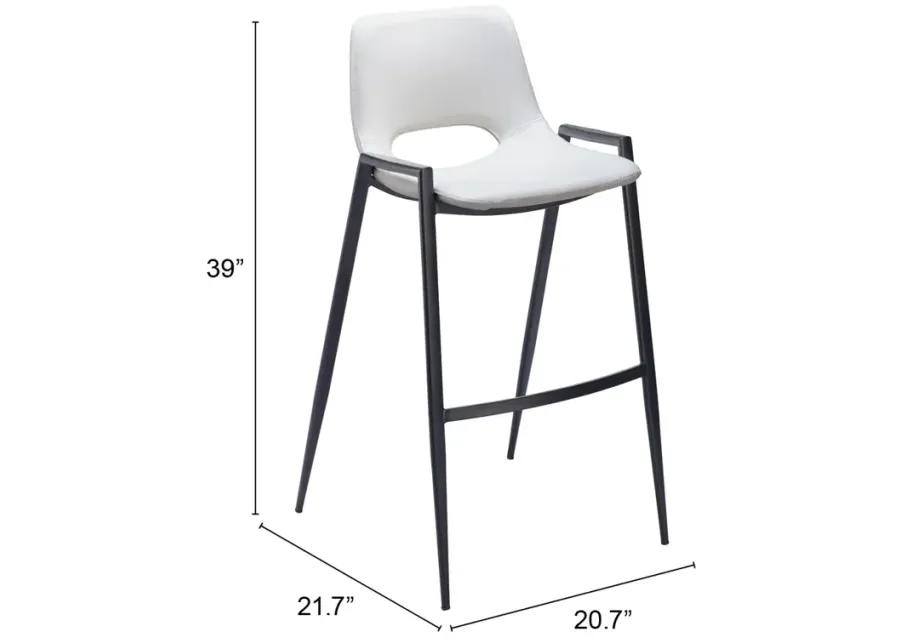 Desi Barstool (Set of 2) White