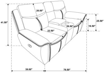 Sloane 3-piece Upholstered Motion Reclining Sofa Set Blue