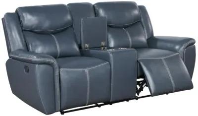 Sloane 3-piece Upholstered Motion Reclining Sofa Set Blue