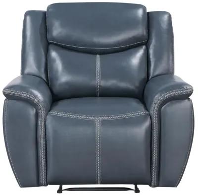 Sloane 3-piece Upholstered Motion Reclining Sofa Set Blue