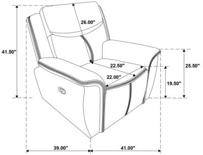 Sloane 3-piece Upholstered Motion Reclining Sofa Set Blue