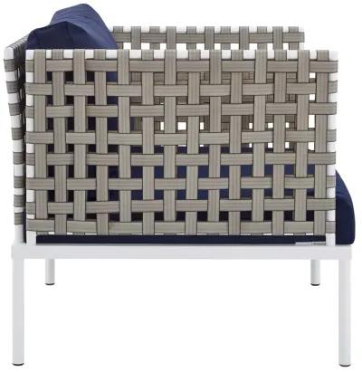 Harmony 3-Piece  Sunbrella® Basket Weave Outdoor Patio Aluminum Seating Set