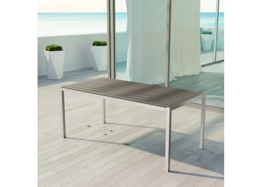 Shore Outdoor Patio Aluminum Dining Table