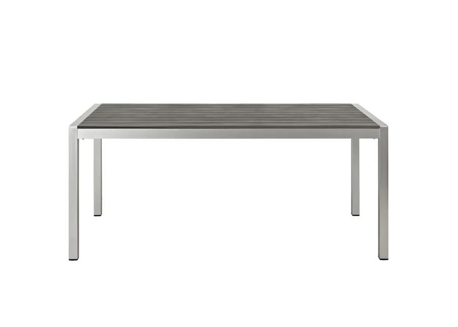 Shore Outdoor Patio Aluminum Dining Table