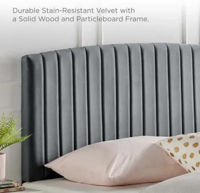 Rebecca Performance Velvet King / California King Headboard