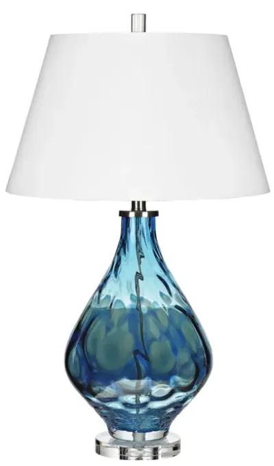 Gush 29'' High 1-Light Table Lamp - Blue - Includes LED Bulb