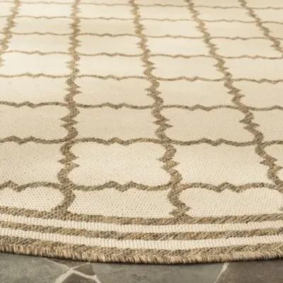 Safavieh BEACH HOUSE Collection BHS121C-6SQ Cream / Beige 6'-7" X 6'-7" Square