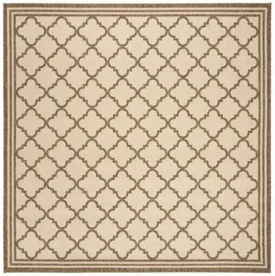 Safavieh BEACH HOUSE Collection BHS121C-6SQ Cream / Beige 6'-7" X 6'-7" Square