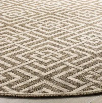 LINDEN 128 Collection LND128D-6R Beige / Cream 6'-7" X 6'-7" Round