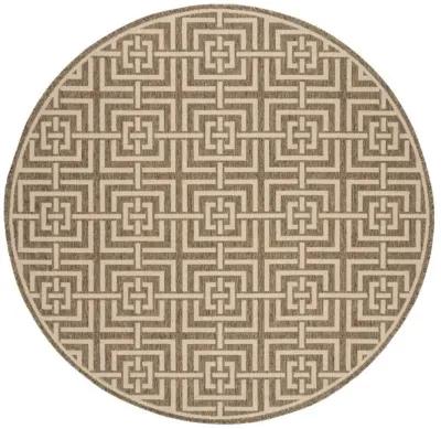 LINDEN 128 Collection LND128D-6R Beige / Cream 6'-7" X 6'-7" Round