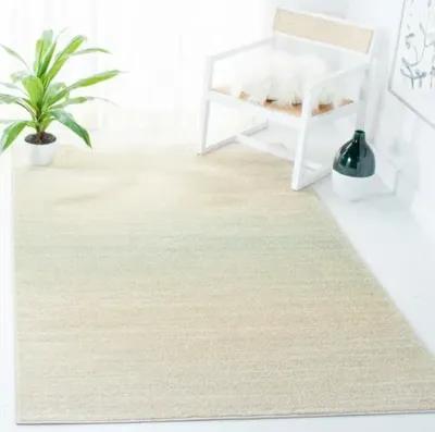 Adirondack Contemporary Green / Ivory 4' X 6' Powerloomed Rug