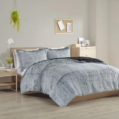 Malea Shaggy Long Fur Comforter Mini Set