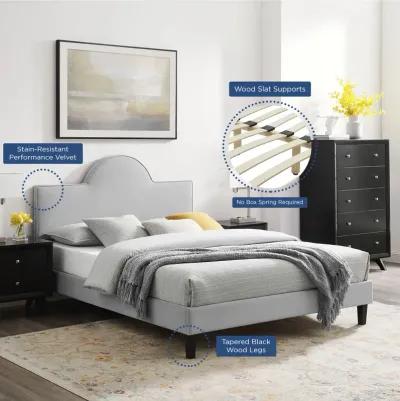 Soleil Performance Velvet Queen Bed