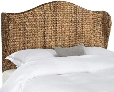 Nadine Brown Winged Headboard