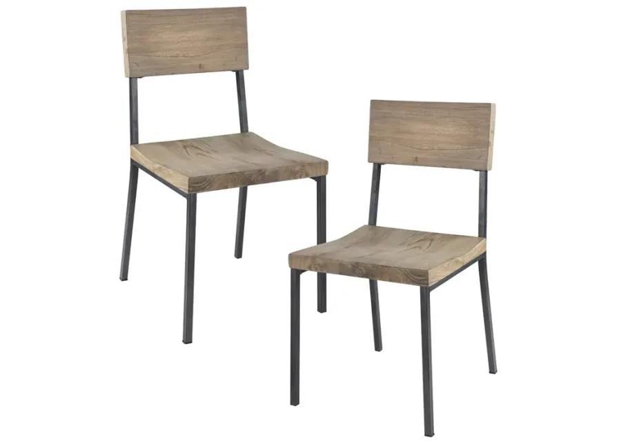 INK+IVY Tacoma Grey Dining Chair (Set of 2)