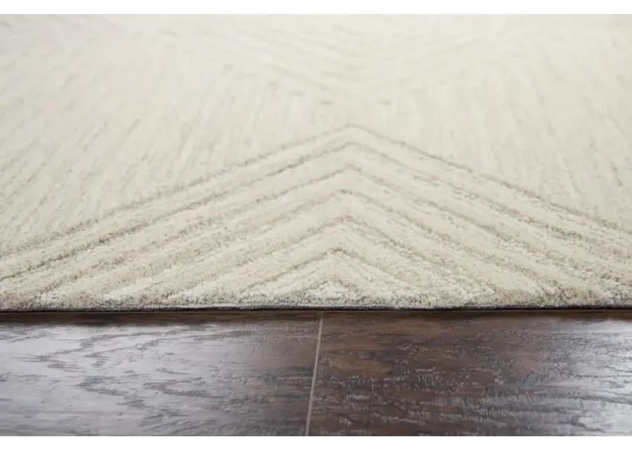 Idyllic Natural  Solid Wool 2'6" x 8' Runner Rug