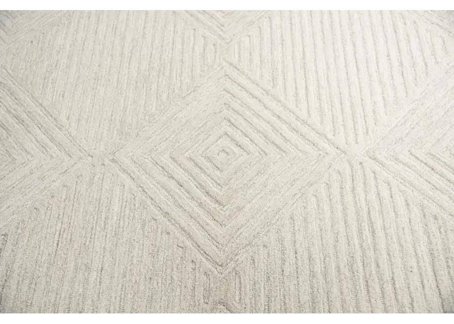 Idyllic Natural  Solid Wool 2'6" x 8' Runner Rug