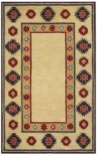 Southwest Beige Southwest/Tribal Wool 8' x 10' Rectangle Rug