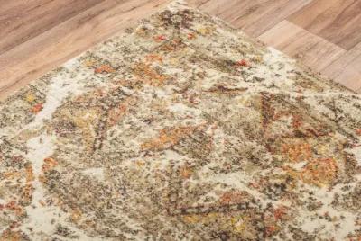 Ovation Brown/Beige distressed/classical N Z wool 9'x12' Rectangle Rug