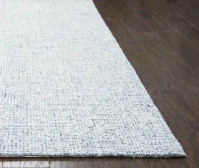 Brindleton Blue/Natural Tweed Wool 6'6" x 9'6" Rectangle Rug