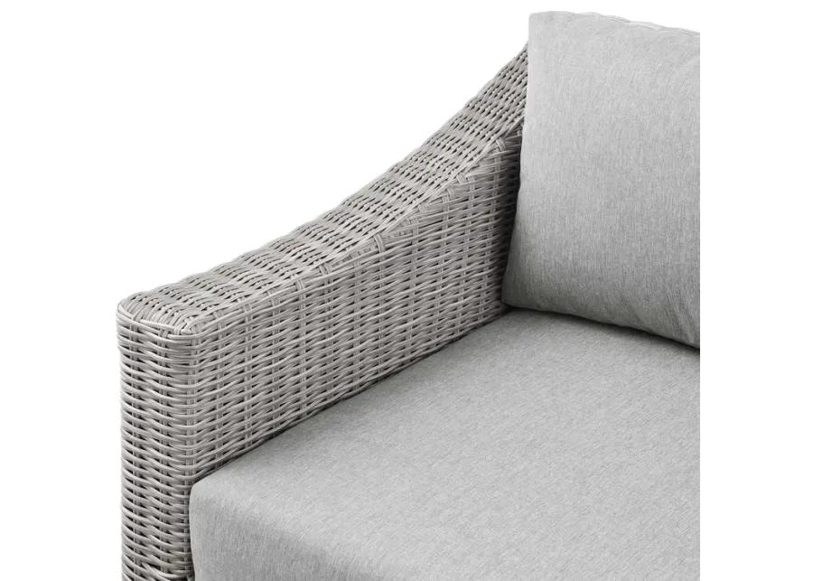 Conway Outdoor Patio Wicker Rattan Left-Arm Chair