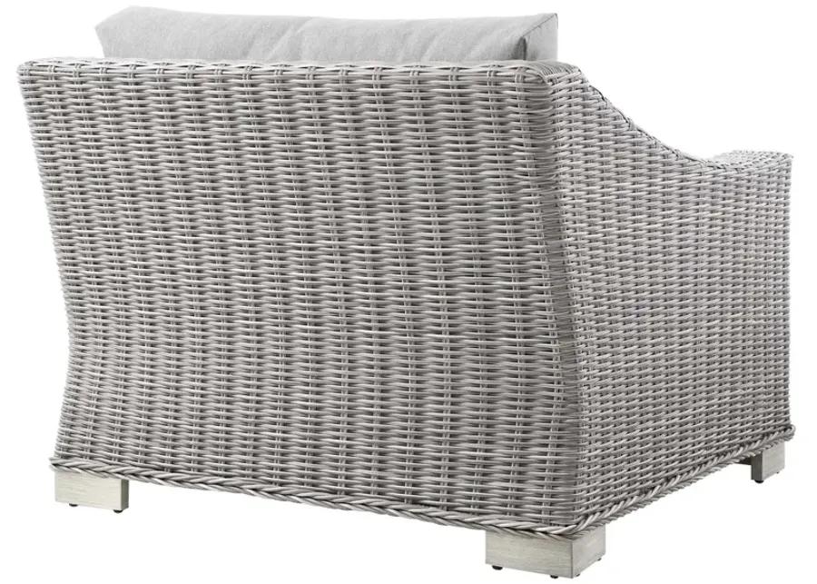 Conway Outdoor Patio Wicker Rattan Left-Arm Chair