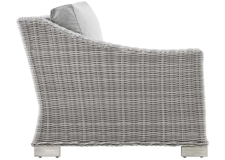 Conway Outdoor Patio Wicker Rattan Left-Arm Chair