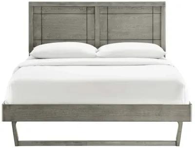 Marlee Full Wood Platform Bed With Angular Frame