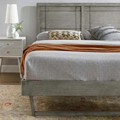 Marlee Full Wood Platform Bed With Angular Frame