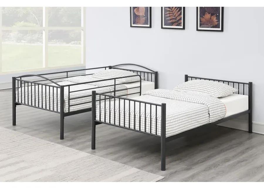 Anson Twin Over Twin Bunk Bed with Ladder