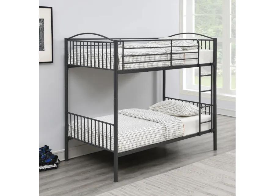 Anson Twin Over Twin Bunk Bed with Ladder