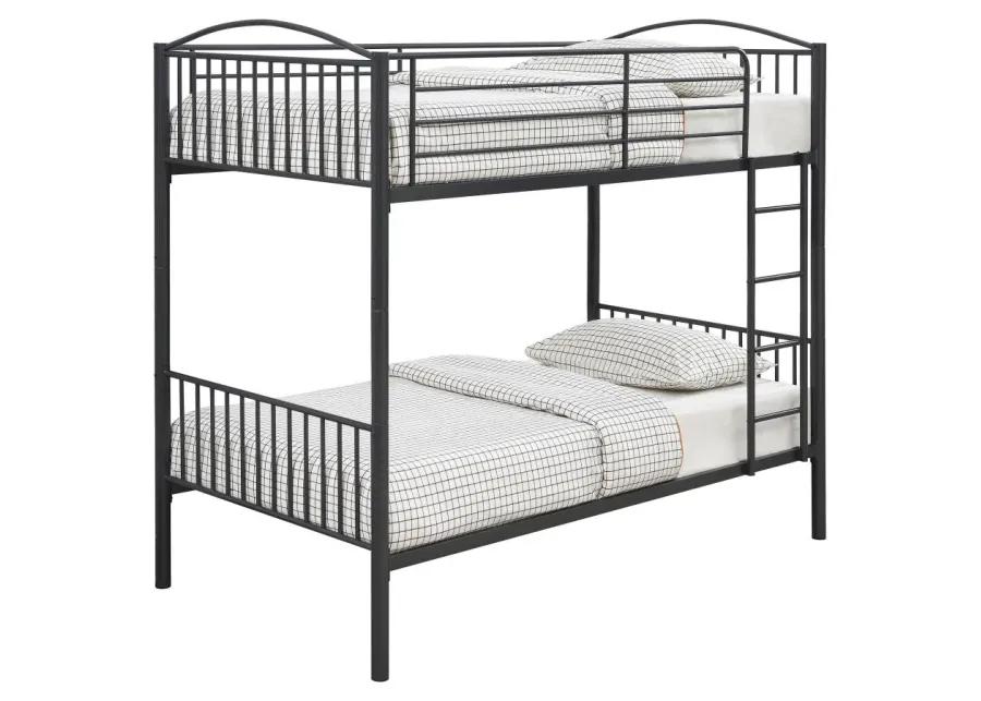 Anson Twin Over Twin Bunk Bed with Ladder