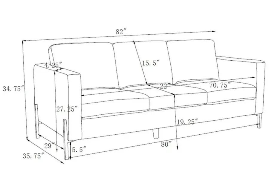 Cutler Upholstered Track Arms Sofa 