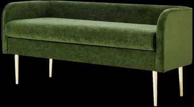 Marsha Velvet Bench, Dainty Green 